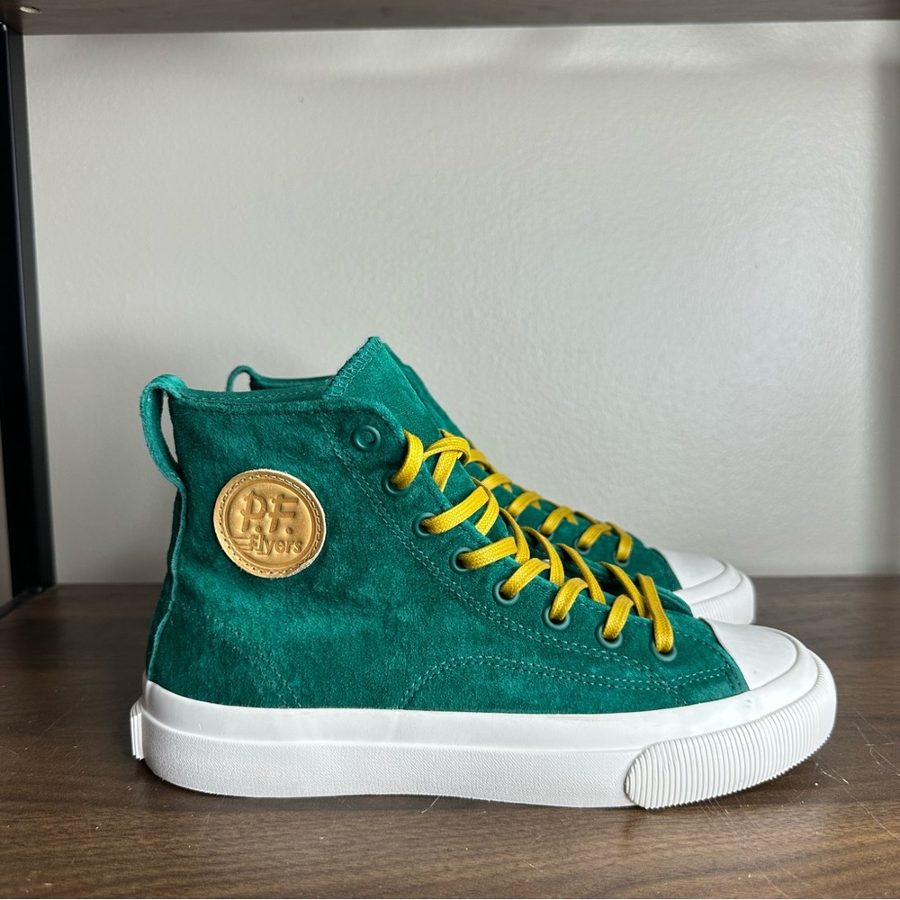 P.F. Flyers All American Aquamarine Suede Hi Top Sneakers Sz 6 Womens